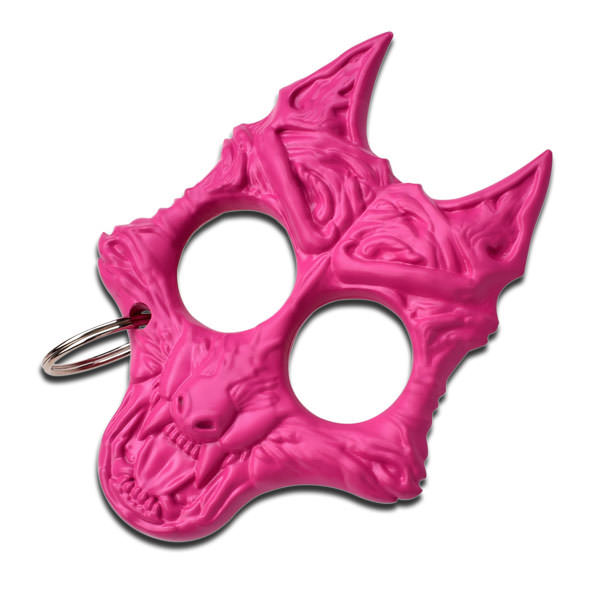 Pink Hard Plastic Twilight Werewolf Knuckle Defense Keyring - Tophatter's Army Products & Self Defense Collectible Weapons - Tophatter Daily Deals